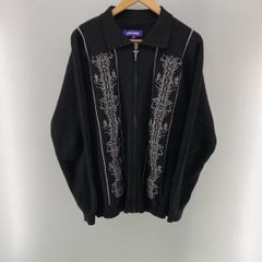 FUCKING AWESOME クロスチャーム 刺繍 フルジップ ニット L 黒 - メルカリ