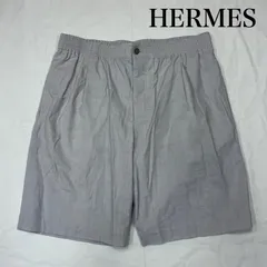 エルメス リネン ウール レーヨン ストレッチ ワンタック ワイド イージー ショーツ ハーフパンツ イタリア製 メンズ 44 ISItems【USED】【古着】【中古】50157825のサムネイル