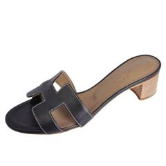 HERMES エルメス オアジス ブラック ミュール 23.5cm 36.5 - メルカリ