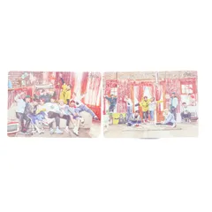 StrayKids オール メンバー UNVEIL TOUR 'I am...' in JAPAN ランダム トレカ フォト カード 2枚セット 2019 ラントレ 全員 集合 ストレイキッズ スキズ SKZ