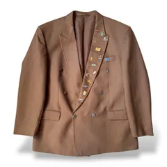 1990's VINTAGE PINS CUSTOM DOUBLE BREASTED JACKET / 90年代 ヴィンテージ ピンズ カスタム ダブルブレスト テーラード ジャケット
