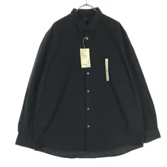 未使用 MUJI 無印良品 コットン 長袖 シャツ XL ブラック メンズ 古着
