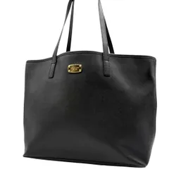 マイケルコース Michael Kors トートバッグ ブラック PVC レザー 大容量 肩掛け 通勤 通学 シンプル 上品 レディース 人気 定番 ゴールドロゴ 黒 無地 きれいめ ビジネス カジュアル 高見え 軽量 使いやすい