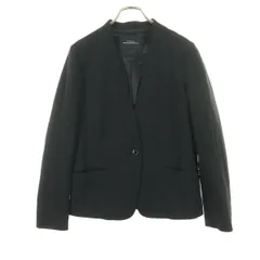 green label relaxing グリーンレーベルリラクシング 長袖 Vネック ノーカラージャケット 40 ブラック ユナイテッドアローズ レディース 古着のサムネイル