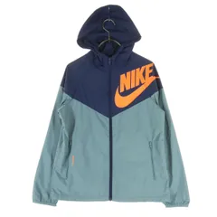 NIKE ナイキ マルチカラー ロゴプリント 長袖 ジップジャケット L グレー系 フーディー メンズ 古着