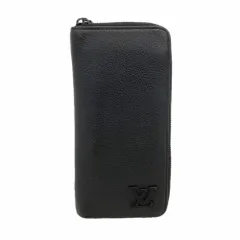 ルイ・ヴィトン(Louis Vuitton) ルイ・ヴィトン 長財布 LVアエログラム ジッピーウォレットヴェルティカル M81743 ノワールメンズ