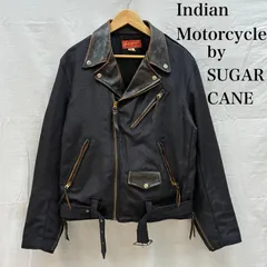 インディアン モーターサイクル IM10297 ダブル ライダース ナイロン ホース レザー ジャケット SUGAR CANE シュガーケーン メンズ 40 ISItems【USED】【古着】【中古】50158079のサムネイル