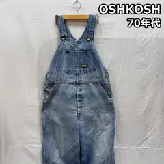 オシュコシュ 70年代 ビンテージ USA製 デニム オーバーオール つなぎ 70s VINTAGE メンズ - ISItems【USED】【古着】【中古】50158153