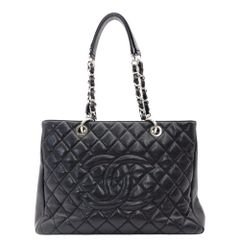 美品/シャネルCHANEL☆GSTグランドショッピングトート10番台ゴールド 