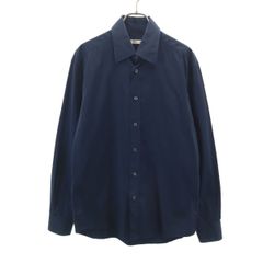 PRADA プラダ メンズ 長袖 シャツ ネイビー 38 コットン - メルカリ
