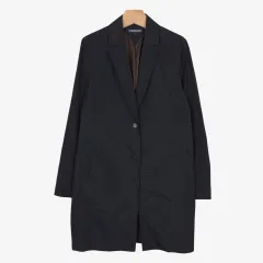 44-55 Tommy Hilfiger ブラック ポリ コート ジャケット