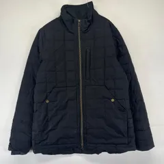 古着 エルエルビーン L.L.Bean ジャケット フルジップ 胸ポケット キルティング ダウンジャケット M  ブラック系 無地 メンズのサムネイル