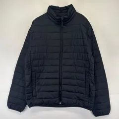 古着 ギャップ GAP ジャケット フルジップ ブルゾン キルティング 中綿 M  ブラック系 無地 メンズ