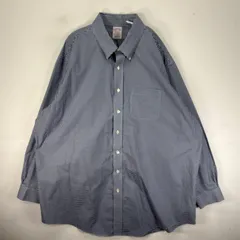 古着 ブルックスブラザーズ Brooks Brothers 長袖シャツ ボタンダウン MADISON 2XL  ネイビー系 チェック メンズのサムネイル
