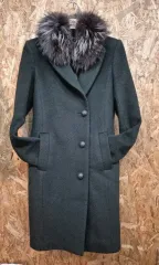 SISLEY(シスレー) ウールコート / 天然ファー KARA（カラ） ロングコート 42サイズ