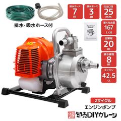 4サイクル高出力エンジンポンプ 1インチ 給水排水 農業散水⭐A④195