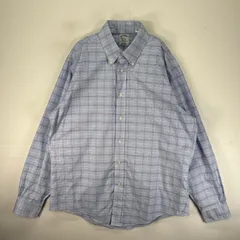古着 ブルックスブラザーズ Brooks Brothers 長袖シャツ レクリック ワンポイント L  ブルー系 チェック メンズ