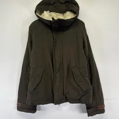 古着 ウールリッチ WOOLRICH ジャケット フーディー ワンポイントロゴ ボアライナー S  ブラウン系 レディース