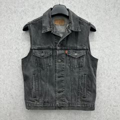 山田蓮着用】 超希少✨ Levi's ブラック デニムベスト M 黒 - メルカリ