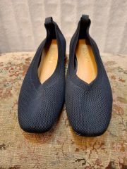 VIVAIA フラットシューズ 38新品未使用 箱あり ネイビー 編み込み