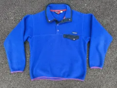 90s メキシコ patagonia パタゴニア Synchilla（シンチラ） スナップ-T ブルー PURPLE パープル
