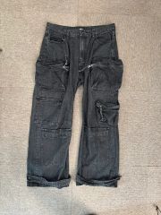 日本製○ROPES DENIM ロープスデニムカーゴパンツ ワークパンツ 変形 