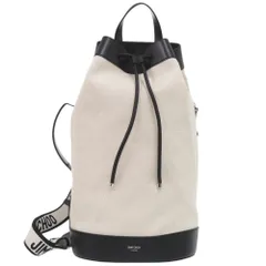 美品 ジミーチュウ EVAN キャンバス/レザー ホワイト バックパック ショルダーバッグ 白 0447 JIMMY CHOOのサムネイル