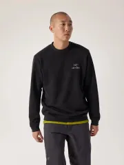 ARC'TERYX アークテリクス エンブレム フリース クルーネック プルオーバー ブラック スウェットシャツのサムネイル