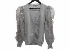 ブルマリン Blumarine カーディガン グレー ウール  I42 D36 レディースのサムネイル