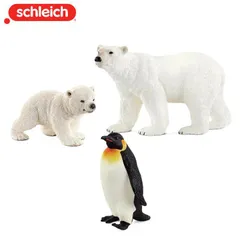 【公式】シュライヒ 玩具 おもちゃ フィギュア 人形 動物 プレゼント 知育 インテリア シュライヒ ワイルドライフ シロクマ親子・ペンギンセット 14800/14841/14708Nのサムネイル