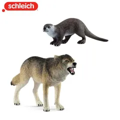 【公式】シュライヒ 玩具 おもちゃ フィギュア 人形 動物 プレゼント 知育 インテリア シュライヒ ワイルドライフ オオカミ・カワウソ 14821/14865のサムネイル