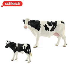 【公式】シュライヒ 玩具 おもちゃ フィギュア 人形 動物 プレゼント 知育 インテリア シュライヒ ファームワールド ホルスタイン牛の親子セット 13797/13798のサムネイル