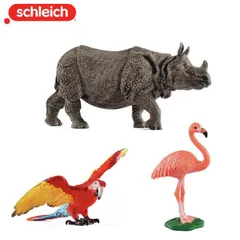 【公式】シュライヒ 玩具 おもちゃ フィギュア 人形 動物 プレゼント 知育 シュライヒ ワイルドライフ コンゴウインコ ・インドサイ・フラミンゴ 14737/14816/14849のサムネイル