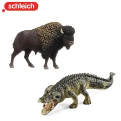 【公式】シュライヒ 玩具 おもちゃ フィギュア 人形 動物 プレゼント 知育 インテリア シュライヒ ワイルドライフ アメリカワニ ・バイソン 14727/14879のサムネイル