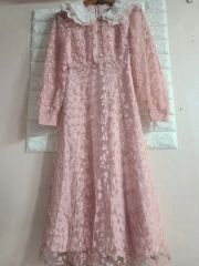merletage vintage 長袖ドレス 「お花とリボンの舞うドレス」 - メルカリ