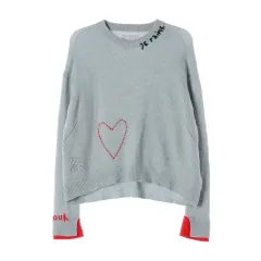 ZADIG&VOLTAIRE ザディグ・エ・ヴォルテール マーカス ハート カシミア ニット/レディース XS/TTKZGZ2015のサムネイル