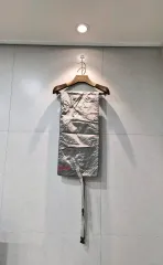 PRADA プラダ 正規品 ダウン リバーシブル マフラー グレーのサムネイル