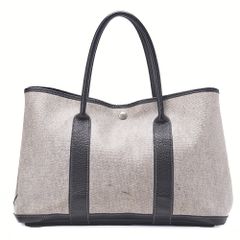 HERMES エルメス ガーデンパーティ TGM グレー 大容量 トワルアッシュ