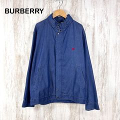 バーバリーBurberry 麻リネン ホースロゴ スイングトップ ブルゾン