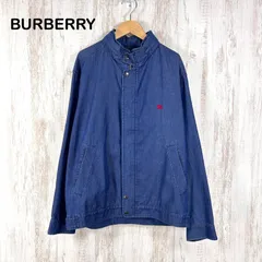 BURBERRY LONDON バーバリーロンドン ホースロゴ刺繡 パッカブル スタンドカラー デニムブルゾン ブルー メンズ ライトアウター オーバーサイズのサムネイル