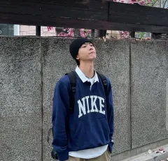 ナイキ ネイビー ラグビーシャツ m