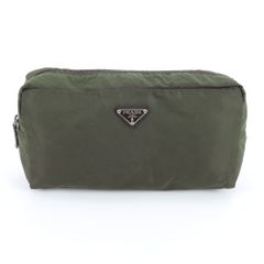 PRADA ナイロンポーチ カーキ 三角ロゴ 新品未使用 - メルカリ PRADA ナイロンポーチ カーキ 三角ロゴ 新品未使用 - メルカリ