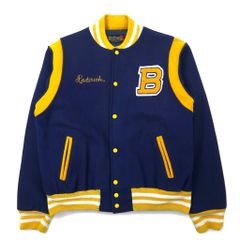 HEWITT バックドロップ別注 スタジャン 木更津キャッツアイ　42 ネイビー HEWITT バックドロップ スタジャン ヒューイット 42 木更津キャッツ