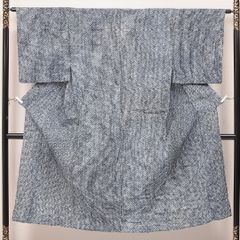 アンサンブル ウールの紬 単衣 身丈150cm 裄丈64cm ウール 洗える着物