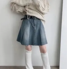 デニム スカート ミディ丈