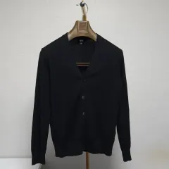 M) ユニクロ レディース コットン カシミア カーディガン