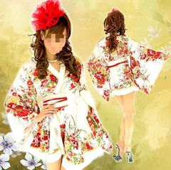 ❤︎Rady リゾフラホワイト浴衣❤︎ 浴衣 浴衣帯セット浴衣 rady レディー リゾフラ リゾートフラワー