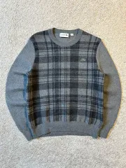 レディース M LACOSTE ラコステ 同イドバンレ 新モデル CHECKPATTERN ウールニットのサムネイル