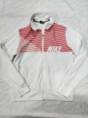 美品】NIKE ジップアップジャケット レッド/ホワイト/ブルー - メルカリ