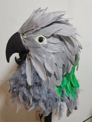 ハンドメイド 等身大ぬいぐるみ ハシビロコウ クラッタリング